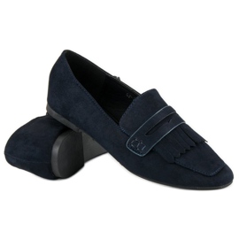 Marineblå loafers 2