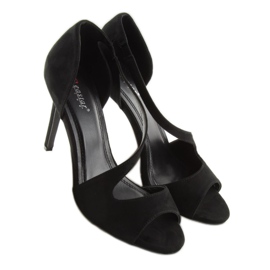 Sorte asymmetriske pumps C90 sort 2