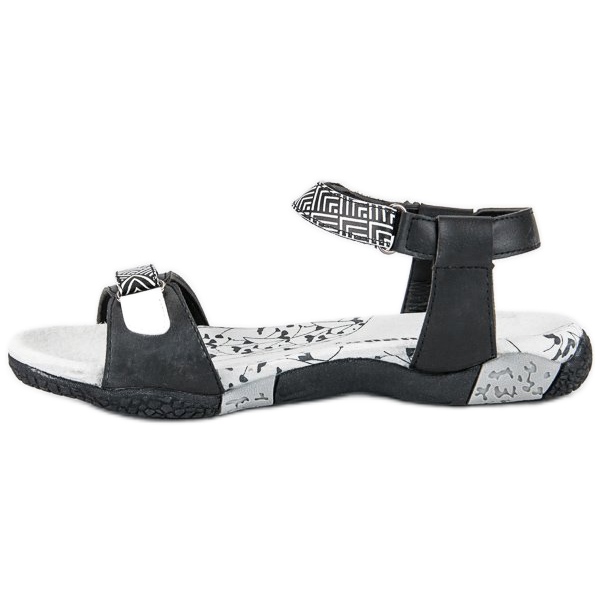 Hasby Flade sandaler med velcro sort 1