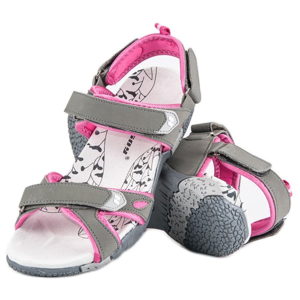 Hasby Velcro-sandaler til kvinder grå 1