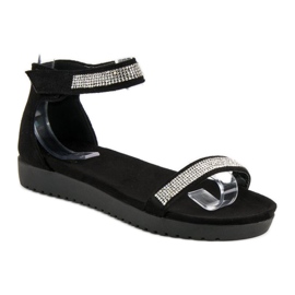 Evento Elegante velcro-sandaler sort 1