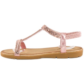 Fama Pink sandaler med elastik lyserød 2