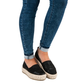 Slip-on espadriller på platformen sort 1