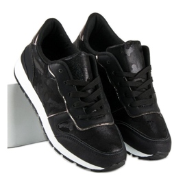 Sorte sneakers med snøre 2