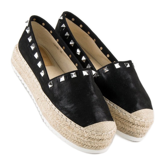 Forever Folie Espadriller på platformen sort 1