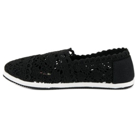 Marquiz Sorte sneakers med blonder 2