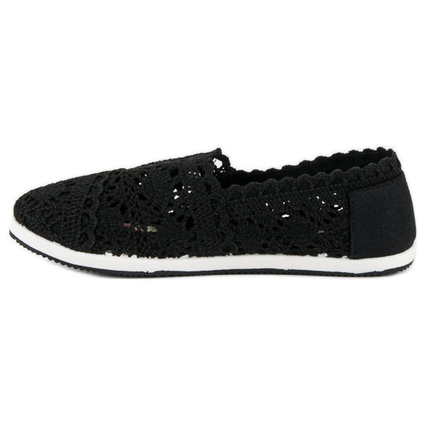 Marquiz Sorte sneakers med blonder 2