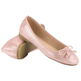Super Mode Gennembrudte ballerinaer lyserød 1