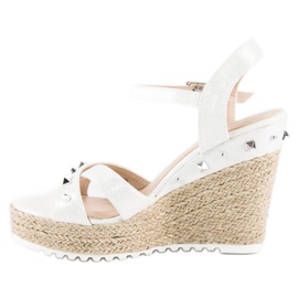 Bello Star Kile espadriller med rhinsten hvid 2