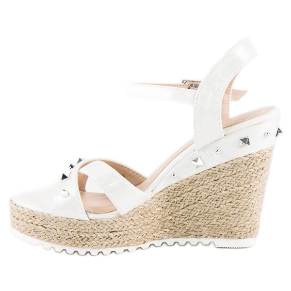 Bello Star Kile espadriller med rhinsten hvid 2