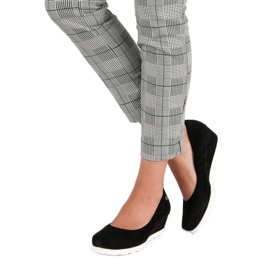 Filippo Dame pumps i ruskind sort 1