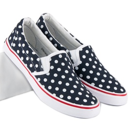 McKey Sneakers slipony i prikker blå 1