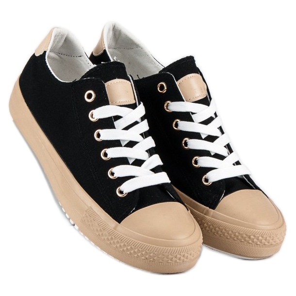 Seastar Bindede sneakers sort 1