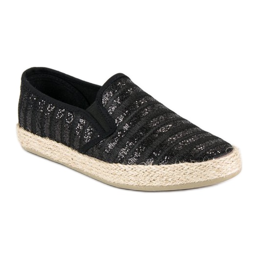 McKey Moderigtige stribede espadriller sort 1