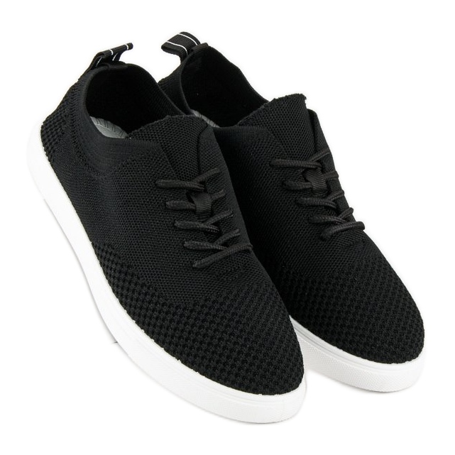 Super Me Stofbundne sneakers sort 2