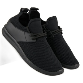 Super Me Sorte tekstilsneakers 1