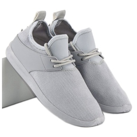 Super Me Grå tekstilsneakers 1
