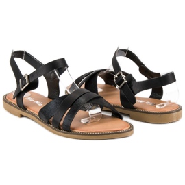 Nio Nio Klassiske sorte sandaler 2