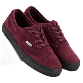 Andy Z Rødbrune sneakers i ruskind 2