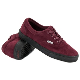 Andy Z Rødbrune sneakers i ruskind 1