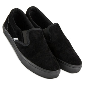 Andy Z Slipons i sort ruskind 1
