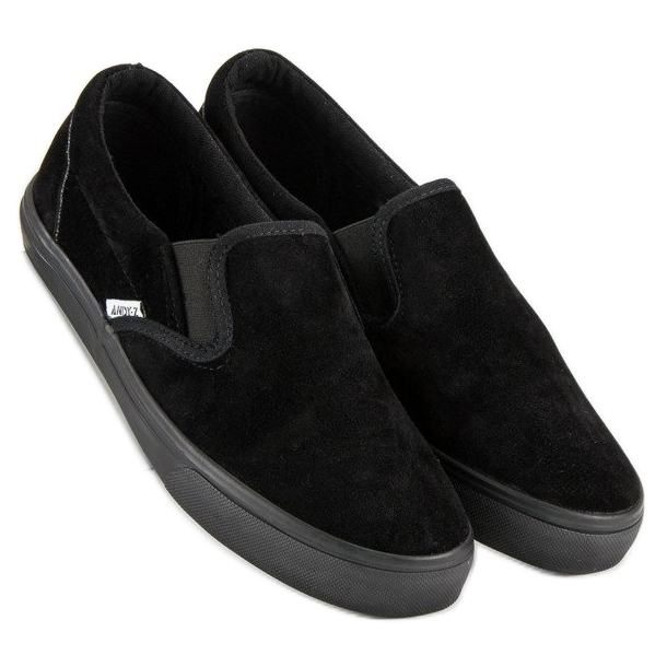 Andy Z Slipons i sort ruskind 1