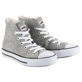 Andy Z Klassiske sneakers over anklen grå 1