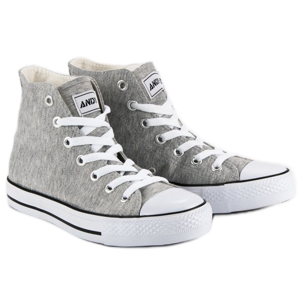 Andy Z Klassiske sneakers over anklen grå 1