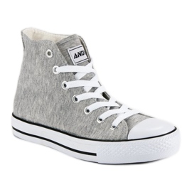Andy Z Klassiske sneakers over anklen grå 2