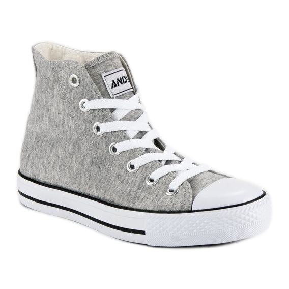 Andy Z Klassiske sneakers over anklen grå 2