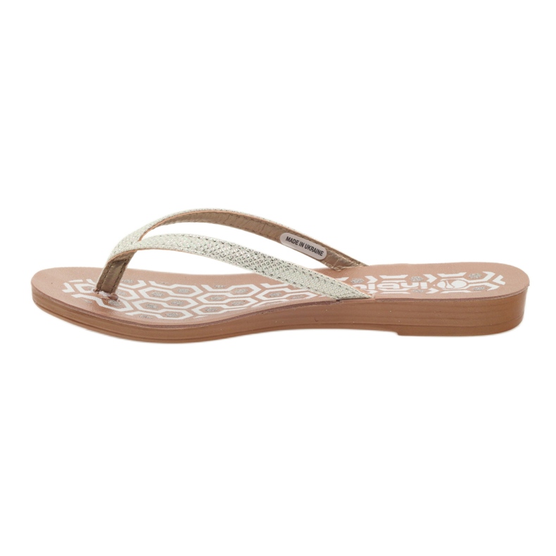 INBLU IR063 flip-flops i sølv hvid grå 2