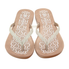 INBLU IR063 flip-flops i sølv hvid grå 4