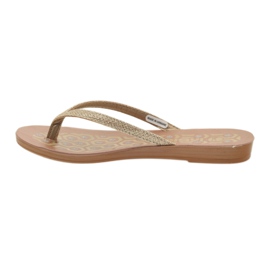 INBLU IR063 gyldne flip-flops gylden 2