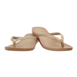 INBLU IR063 gyldne flip-flops gylden 3