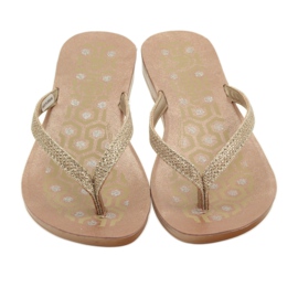 INBLU IR063 gyldne flip-flops gylden 4