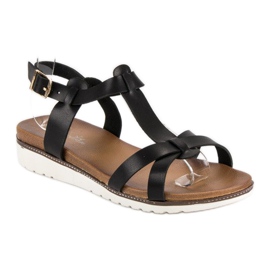 Licean Komfortable sommersandaler sort 1