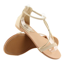 Beige sandaler til kvinder 117-6 beige 2