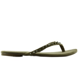 Flip-flops med DD26 grønne pyramide nitter 2