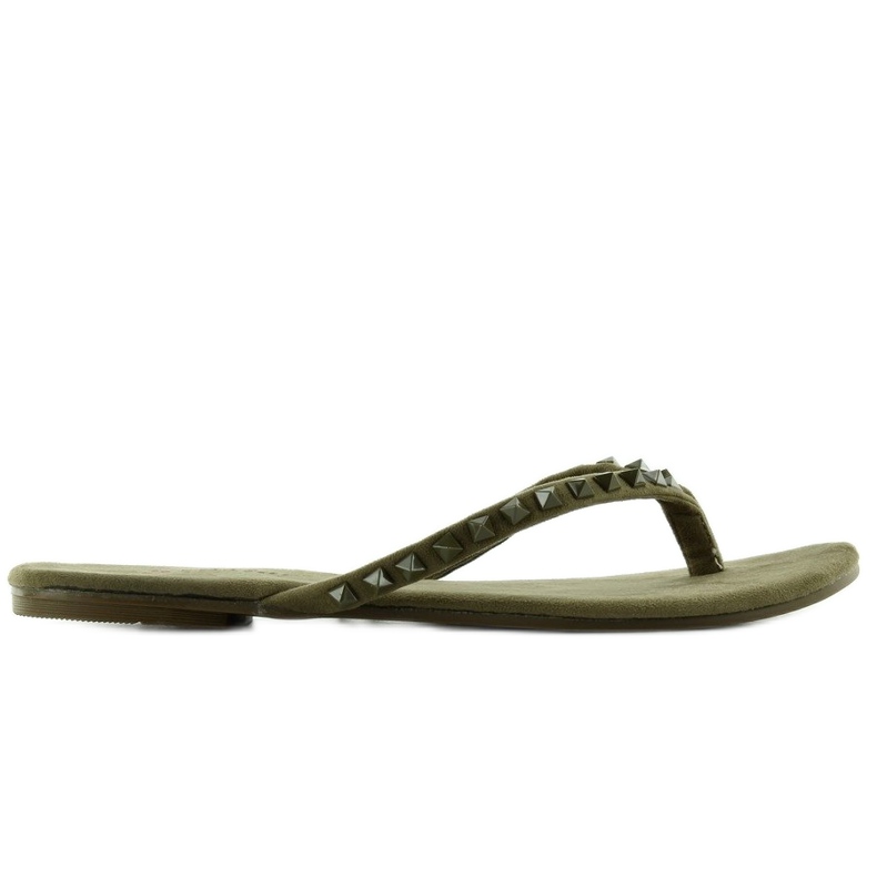 Flip-flops med DD26 grønne pyramide nitter 2