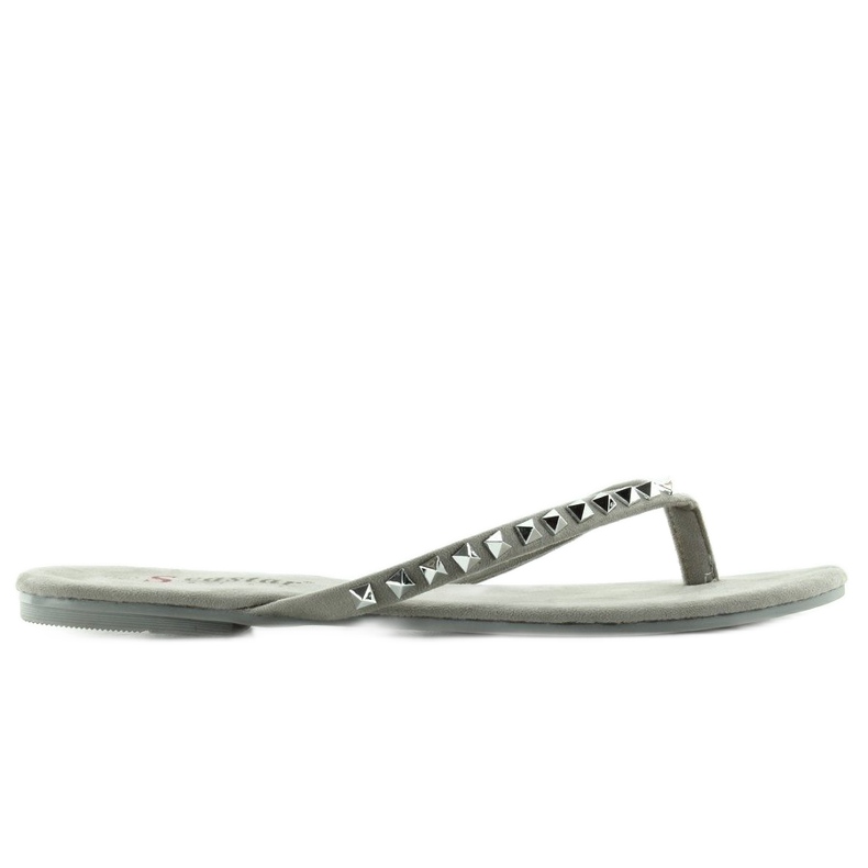 Flip-flops med DD26 Grå pyramide nitter 2