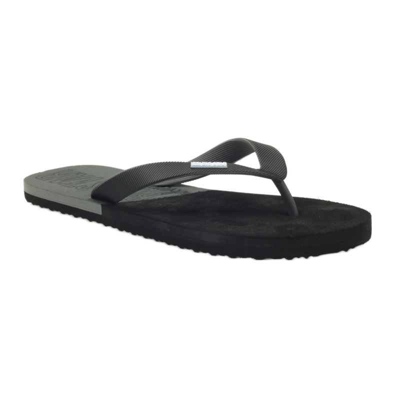 Black Big Star 174422 flip-flops sort grå 1