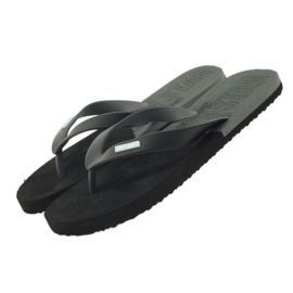 Black Big Star 174422 flip-flops sort grå 4
