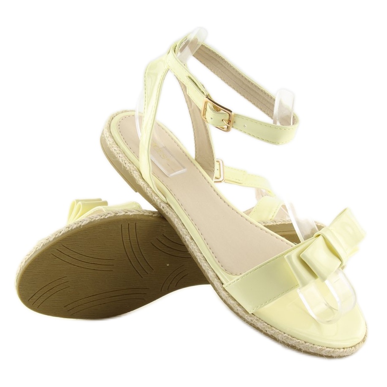Pastelgule sandaler 6128 gul 2