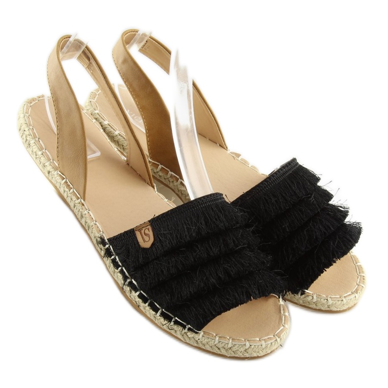 Sorte espadriller i caribisk stil 8413 2