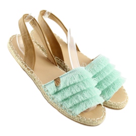 Espadriller i caribisk stil Mint 8413 Mint grøn 2
