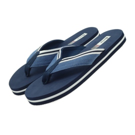 American Club Amerikanske dameskum-flip-flops marineblå 4
