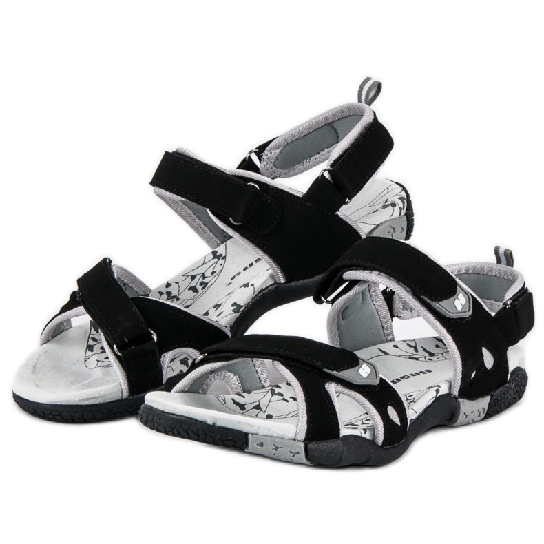 Hasby Velcro-sandaler til kvinder sort 2