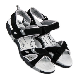 Hasby Velcro-sandaler til kvinder sort 1