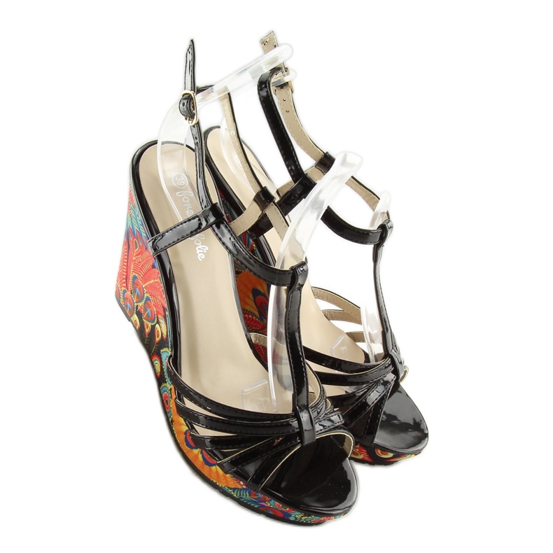 Sorte sorte sandaler BL201 sort 2