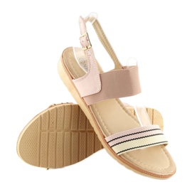 Pink damesandaler J1024-A4 pink lyserød 1